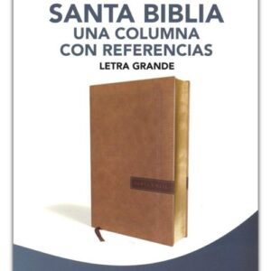 Biblia NBLA Una Columna & Referencia - piel café