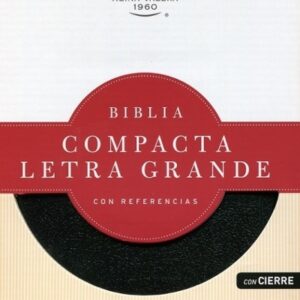 Biblia Compacta Letra Grande con Cierre - Piel Negro