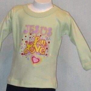 Remera Pure Love ML - Aguamarina
