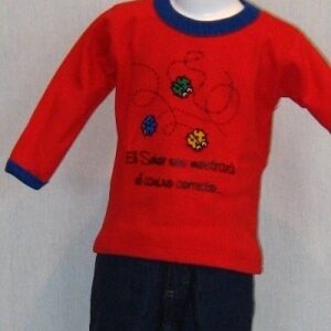 Remera Bichitos ML - Rojo