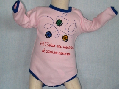 Body ML + Babero Bichitos - Rosa