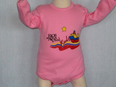 Body ML + Babero RAV - Rosa Chicle