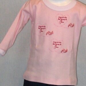 Remera Piecitos ML - Rosa