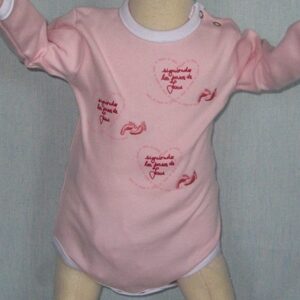 Body ML + Babero Piecitos - Rosa