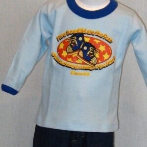 Remera Zapatilla ML - Celeste