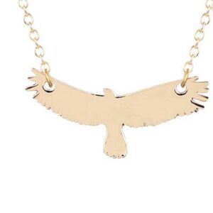 Collar dije Aguila volando - Oro 18k