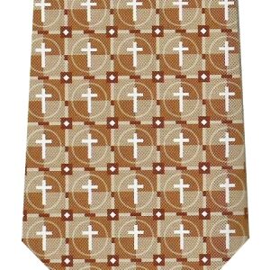 Corbata - Cruces - Beige