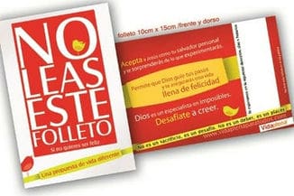 Folletos x 100 - No leas este folleto si no querés ser feliz